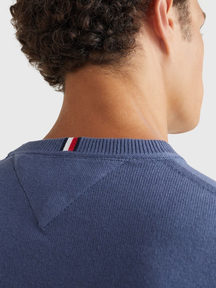 Tommy Hilfiger Cotton Blend Jumper With Cashmere - Image 3 of 3