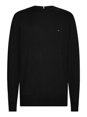 Tommy Hilfiger Black Cotton Blend Jumper With Cashmere - Image 1 of 3