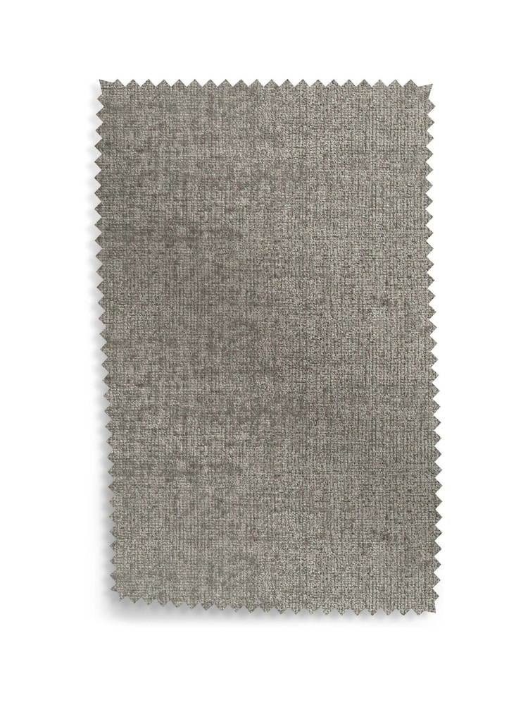 Light Grey Fabric by The Metre Plush Chenille - Image 1 of 1