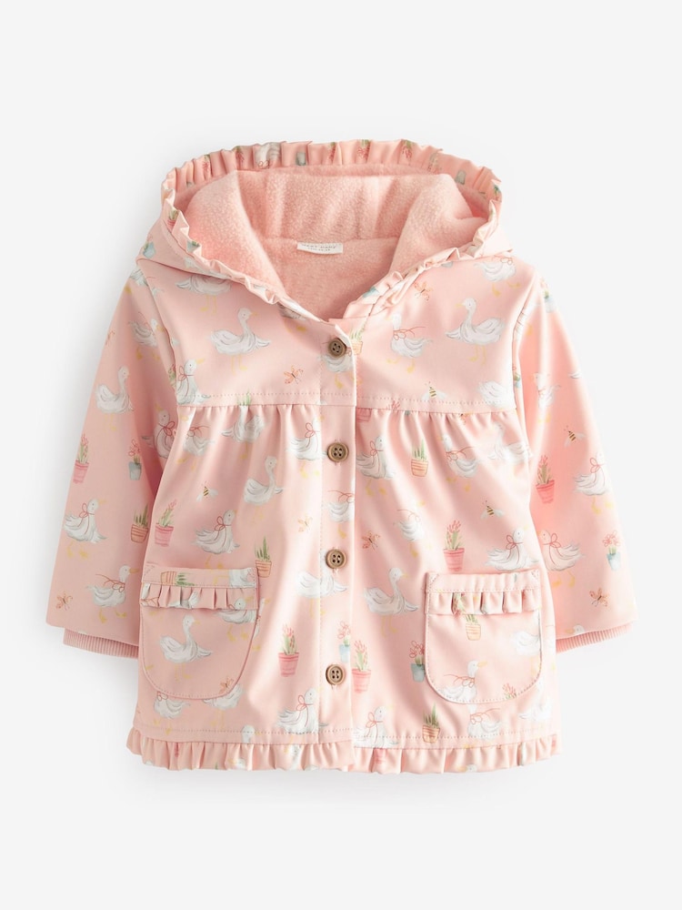 Peach Pink Duck Baby Rubberised Coat (0mths-2yrs) - Image 3 of 4
