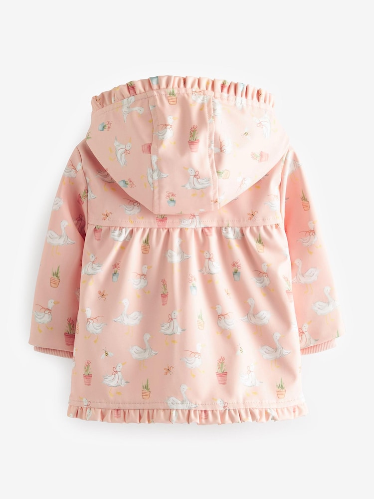 Peach Pink Duck Baby Rubberised Coat (0mths-2yrs) - Image 4 of 4