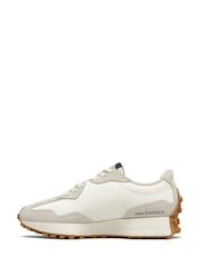 New Balance White/Blue Womens 327 Trainers - Image 2 of 6