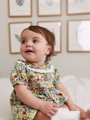 Green Ditsy Floral Baby Playsuit (0mths-2yrs) - Image 1 of 5