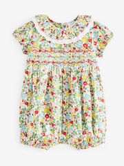 Green Ditsy Floral Baby Playsuit (0mths-2yrs) - Image 4 of 5