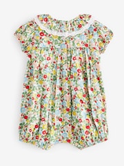 Green Ditsy Floral Baby Playsuit (0mths-2yrs) - Image 5 of 5