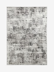 Black Mica Abstract Rug - Image 5 of 8