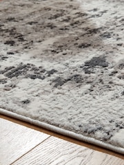 Black Mica Abstract Rug - Image 6 of 8