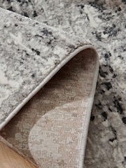 Black Mica Abstract Rug - Image 8 of 8
