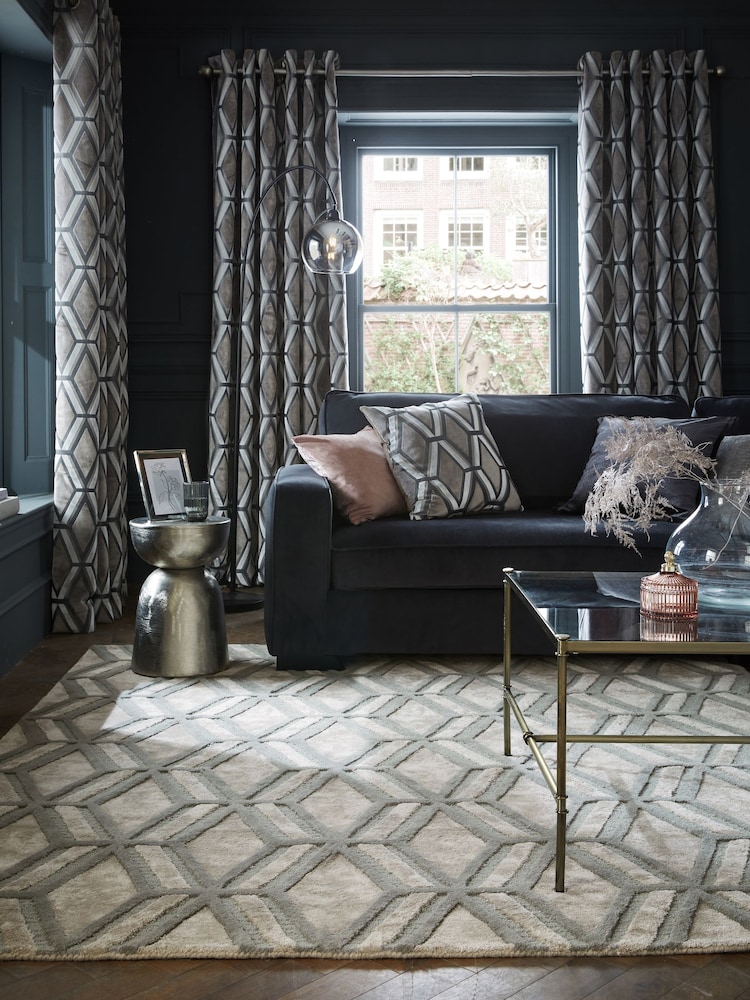 Grey Collection Luxe Geometric Cut Rug - Image 1 of 1