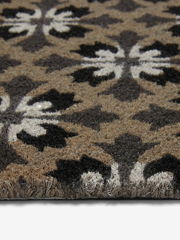Grey Geometric Tile Doormat - Image 4 of 4