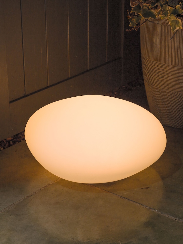 SolarCentre White ShapeLights Pebble Light - Image 1 of 3 SolarCentre White ShapeLights Pebble Light - Image 1 of 3