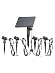 SolarCentre Set of 4 Black Atlas Solar Outdoor Spotlights - Image 2 of 2