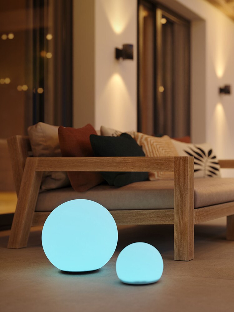 SolarCentre White ShapeLights Mini Sphere Light - Image 1 of 3