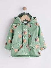 Sage Green Bee Baby Rubberised Coat - Image 1 of 6