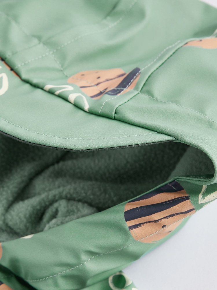 Sage Green Bee Baby Rubberised Coat - Image 5 of 6