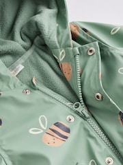Sage Green Bee Baby Rubberised Coat - Image 6 of 6