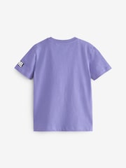 Black Panther Purple Marvel Superhero Short Sleeve T-Shirt (3-16yrs) - Image 2 of 2