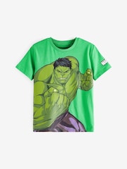 Hulk Green Marvel Superhero Short Sleeve T-Shirt (3-16yrs) - Image 1 of 2