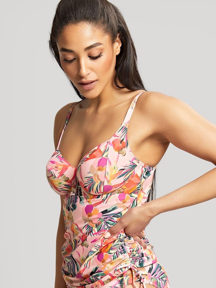 Panache Swim Pink Tropic Paradise Wired Balconette Tankini - Image 1 of 1 Panache Swim Pink Tropic Paradise Wired Balconette Tankini - Image 1 of 1