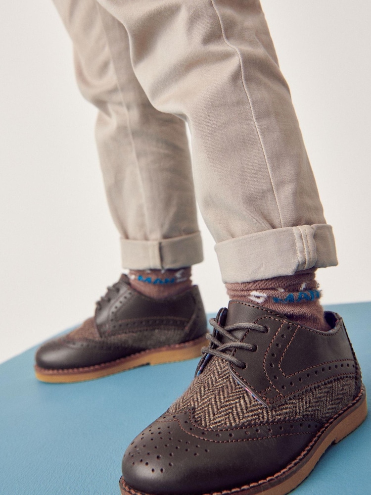 rjava - Smart Leather gležnjar z luknjičastim vzorcem in vezalkami čevlji - Slika 1 iz 6 rjava - Smart Leather gležnjar z luknjičastim vzorcem in vezalkami čevlji - Slika 1 iz 6