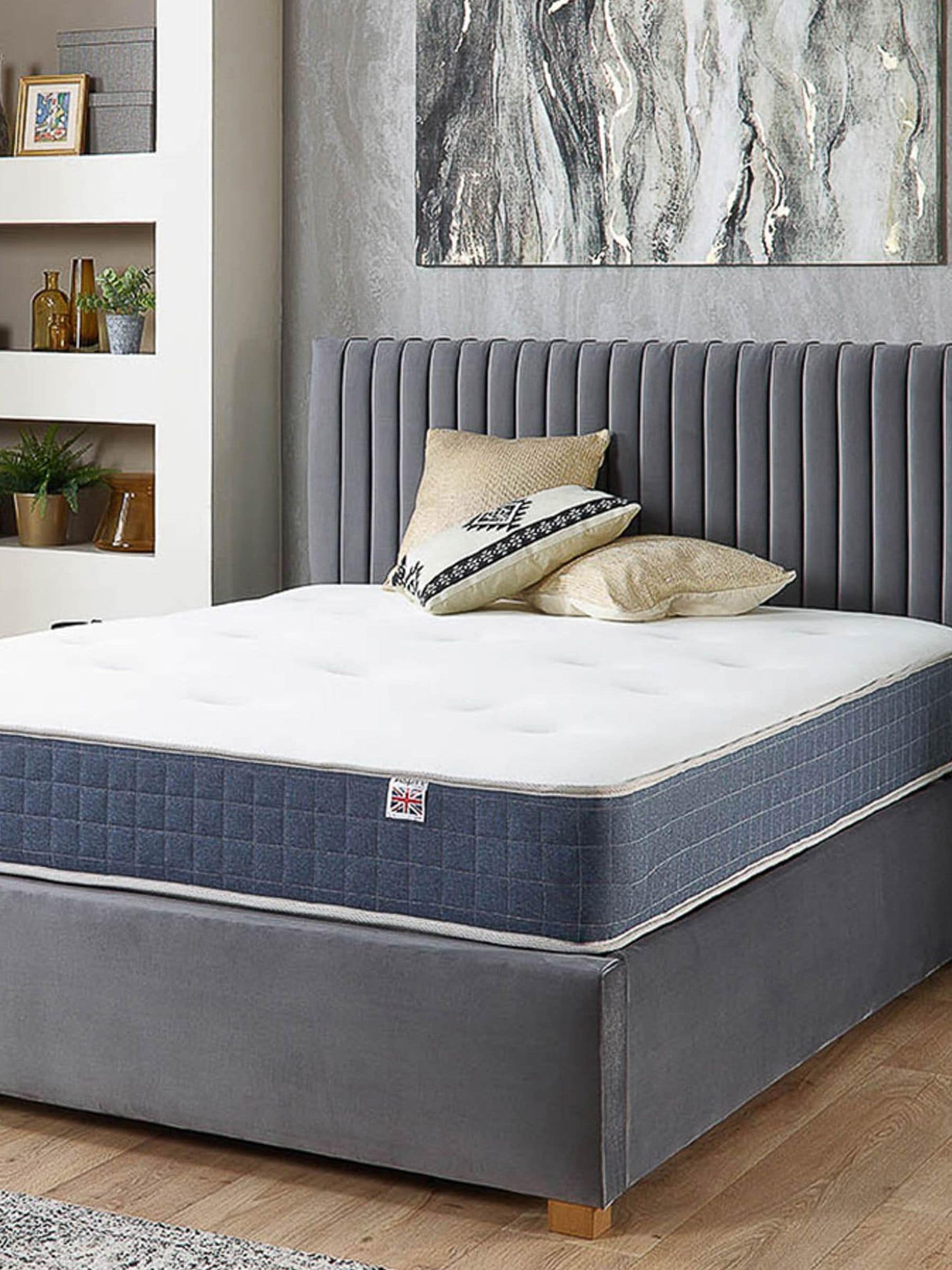 Aspire Pocket+ Duo Sleep 1000 Small Double Mattress - Pocket Spring, Tufted, Eco-Foam, Denim Border - Medium-Firm - Image 6