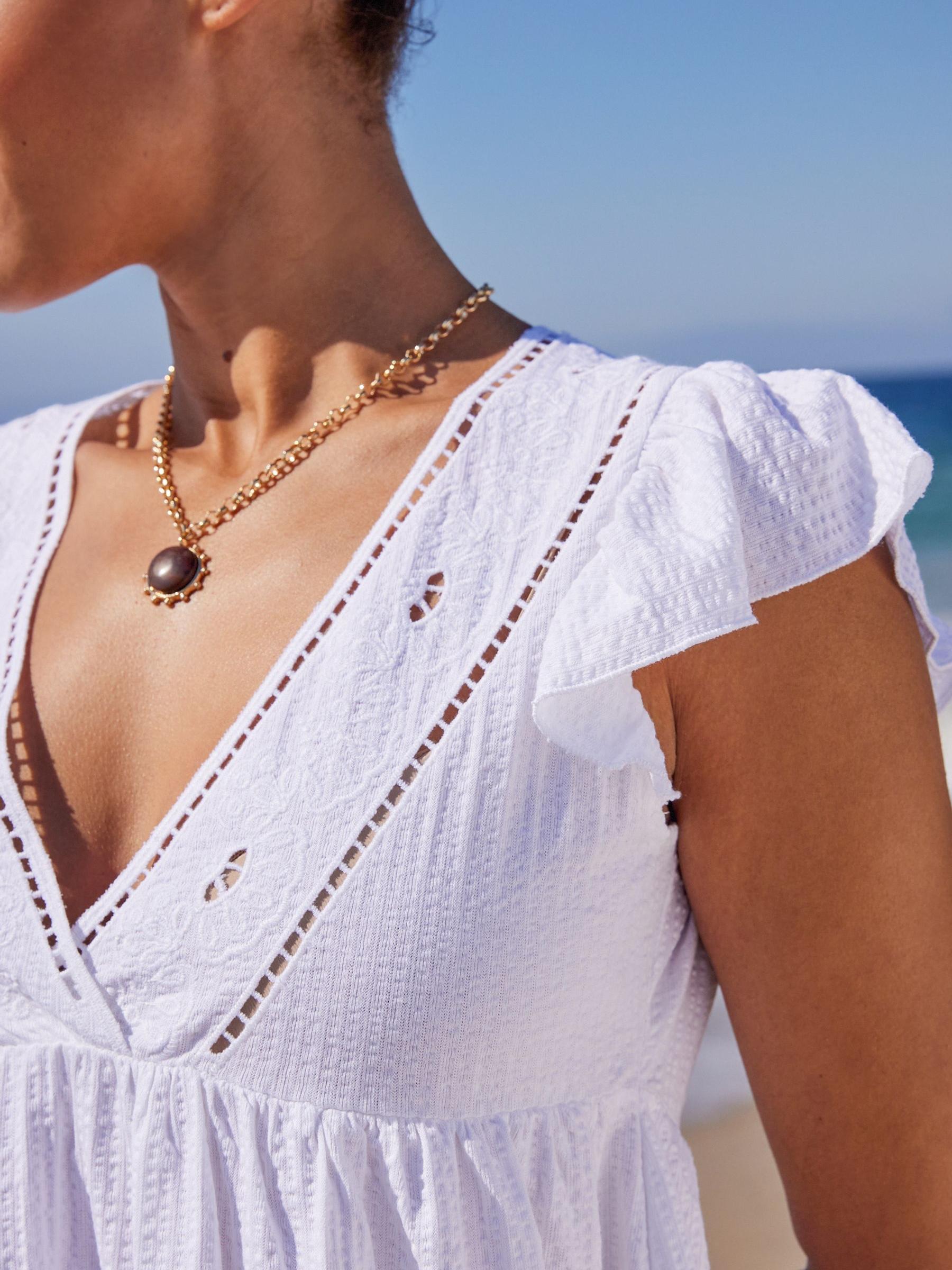 夏/ビーチウェア★PLAGE★Seersucker dress swim set Beachwear - Lunarse