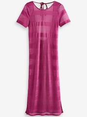 Pink - Häkel-Kaftan in Midilänge - Bild 5 von 5