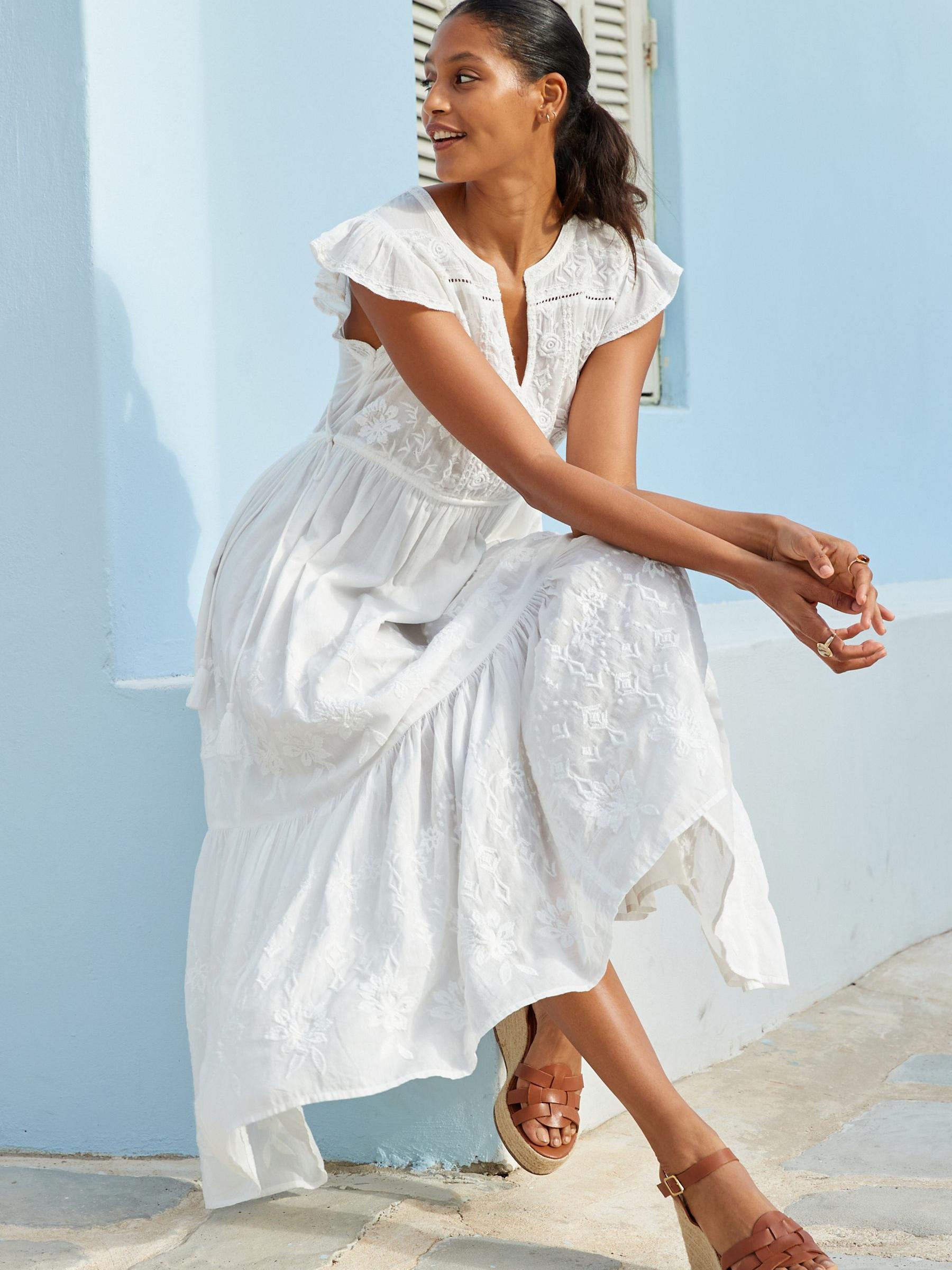 Women's Deep V Neck Ruffle Sleeve Button Down Maxi Dresses