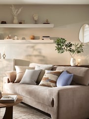 Natural 43 x 43cm Matte Velvet Cushion - Image 2 of 7