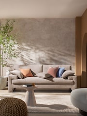 Natural 43 x 43cm Matte Velvet Cushion - Image 3 of 7
