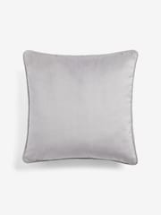 Silver 43 x 43cm Matte Velvet Cushion - Image 2 of 5