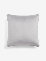 Silver 43 x 43cm Matte Velvet Cushion - Image 3 of 5