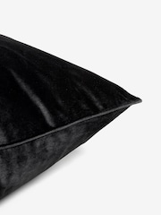 Black 59 x 59cm Matte Velvet Cushion - Image 6 of 6
