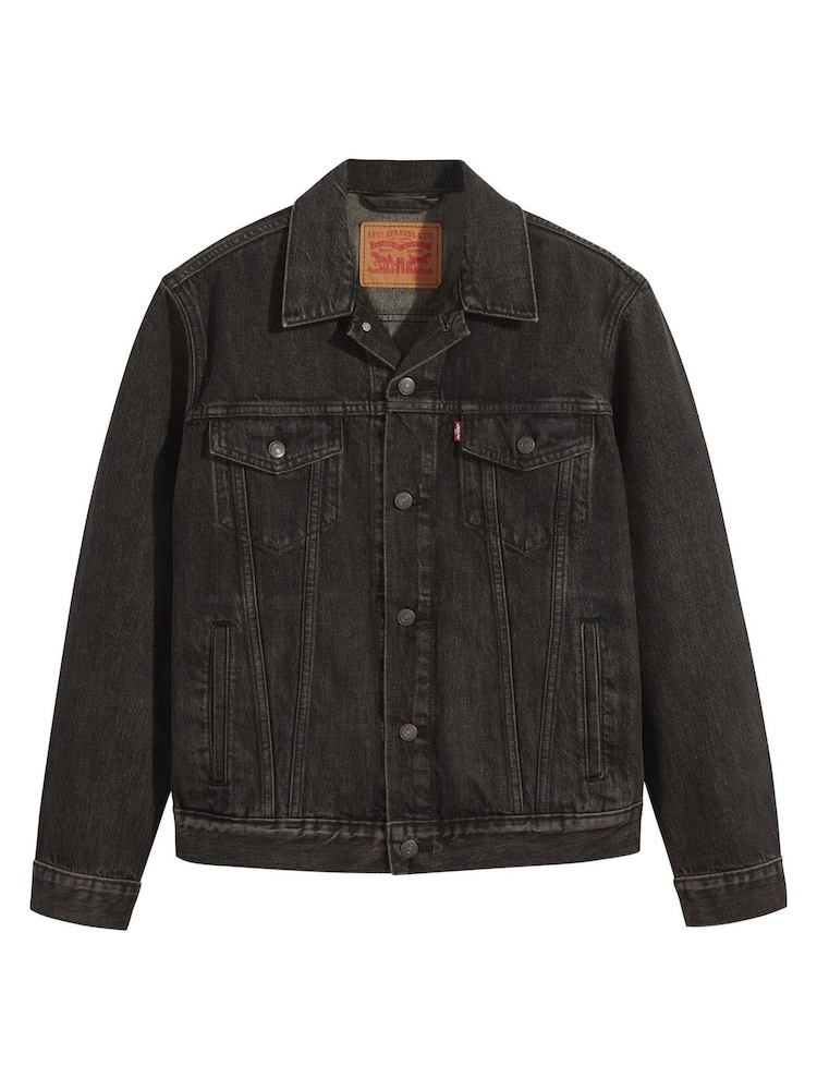 Levi's® Washed Black The Trucker Jacket - Image 4 of 4 Levi's® Washed Black The Trucker Jacket - Image 4 of 4