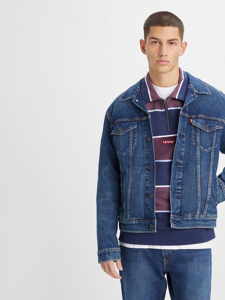 Levi's® Blue Denim The Trucker Jacket - Image 1 of 2