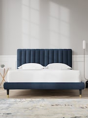 Swoon Smart Wool Indigo Blue Porlock Bed - Image 1 of 7