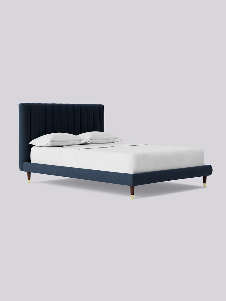 Swoon Smart Wool Indigo Blue Porlock Bed - Image 2 of 7