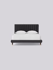 Swoon Easy Velvet Granite Grey Porlock Bed - Image 4 of 8