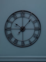 Interiors by Premier Matt Black Wall Clock - Image 1 of 4