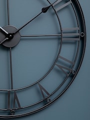 Interiors by Premier Matt Black Wall Clock - Image 2 of 4