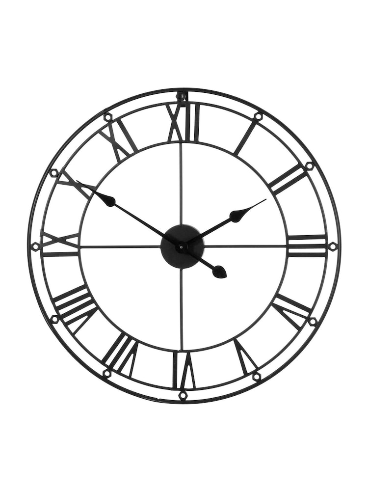 Interiors by Premier Matt Black Wall Clock - Image 4 of 4