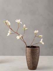 Fifty Five South Pewter Small Tile Textured Vase - Image 1 of 4