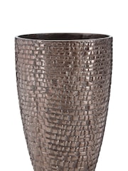Fifty Five South Pewter Small Tile Textured Vase - Image 4 of 4