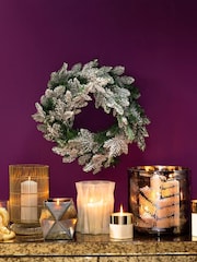 Fifty Five South Silver Rambia Large Candle Holder - Image 1 of 4