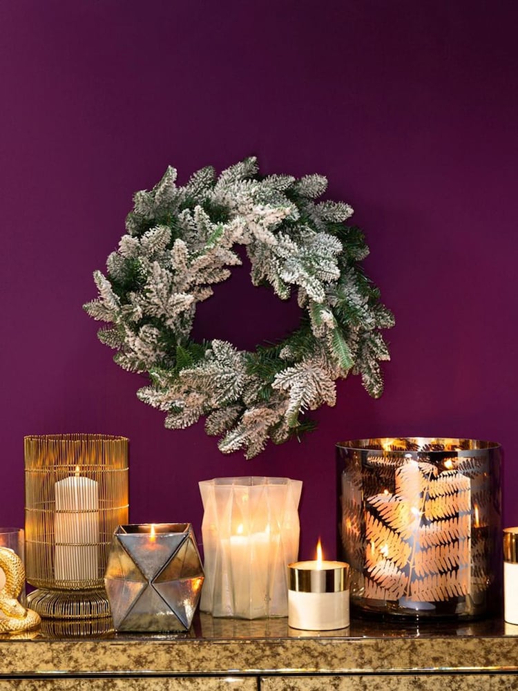 Fifty Five South Silver Rambia Large Candle Holder - Image 1 of 4