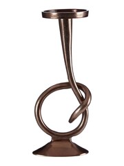 Fifty Five South Silver Twist Handle Bronze Candle Holder - Image 1 of 4