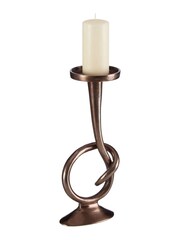 Fifty Five South Silver Twist Handle Bronze Candle Holder - Image 2 of 4