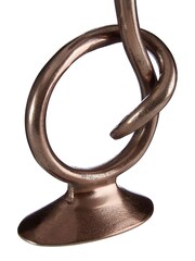 Fifty Five South Silver Twist Handle Bronze Candle Holder - Image 4 of 4