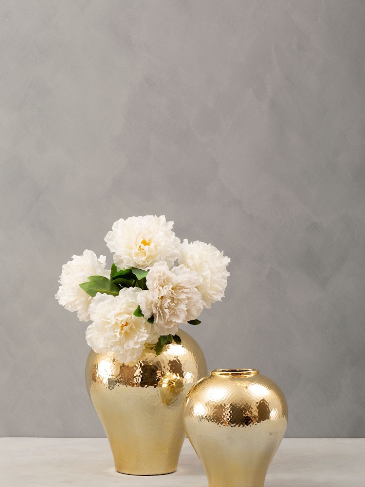 Fifty Five South Gold Large Ceramic Vase - Image 2 of 4