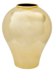 Fifty Five South Gold Large Ceramic Vase - Image 3 of 4
